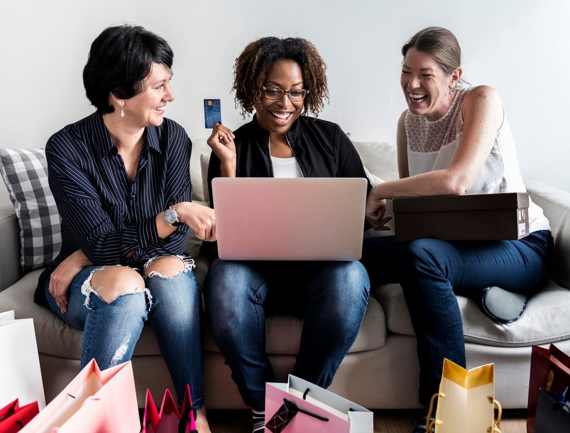 shopping cart laptop email