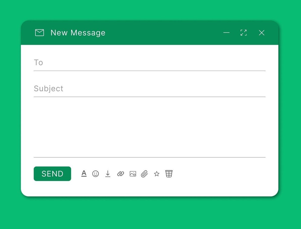 email signup form laptop